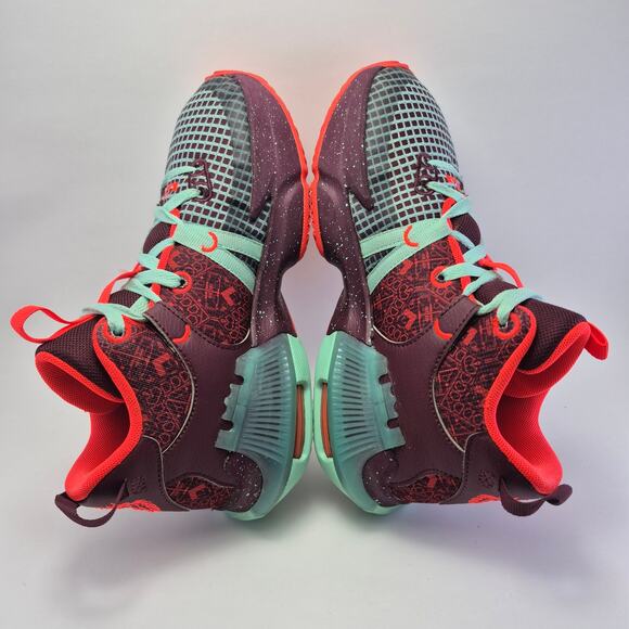 NIKE Lebron Witness 7 SE GS "Team Red Jade" Shoes Youth Size 5Y - Picture 9 of 12